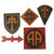 Original U.S. WWI Lot of 5 Large Divisional Painted Wall Insignia - 79th Division & 82nd Division Original Items