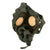 Original German WWII M38 Gas Mask With FE 41 Filter and Canister with Scarce Gas Cape Bag Original Items