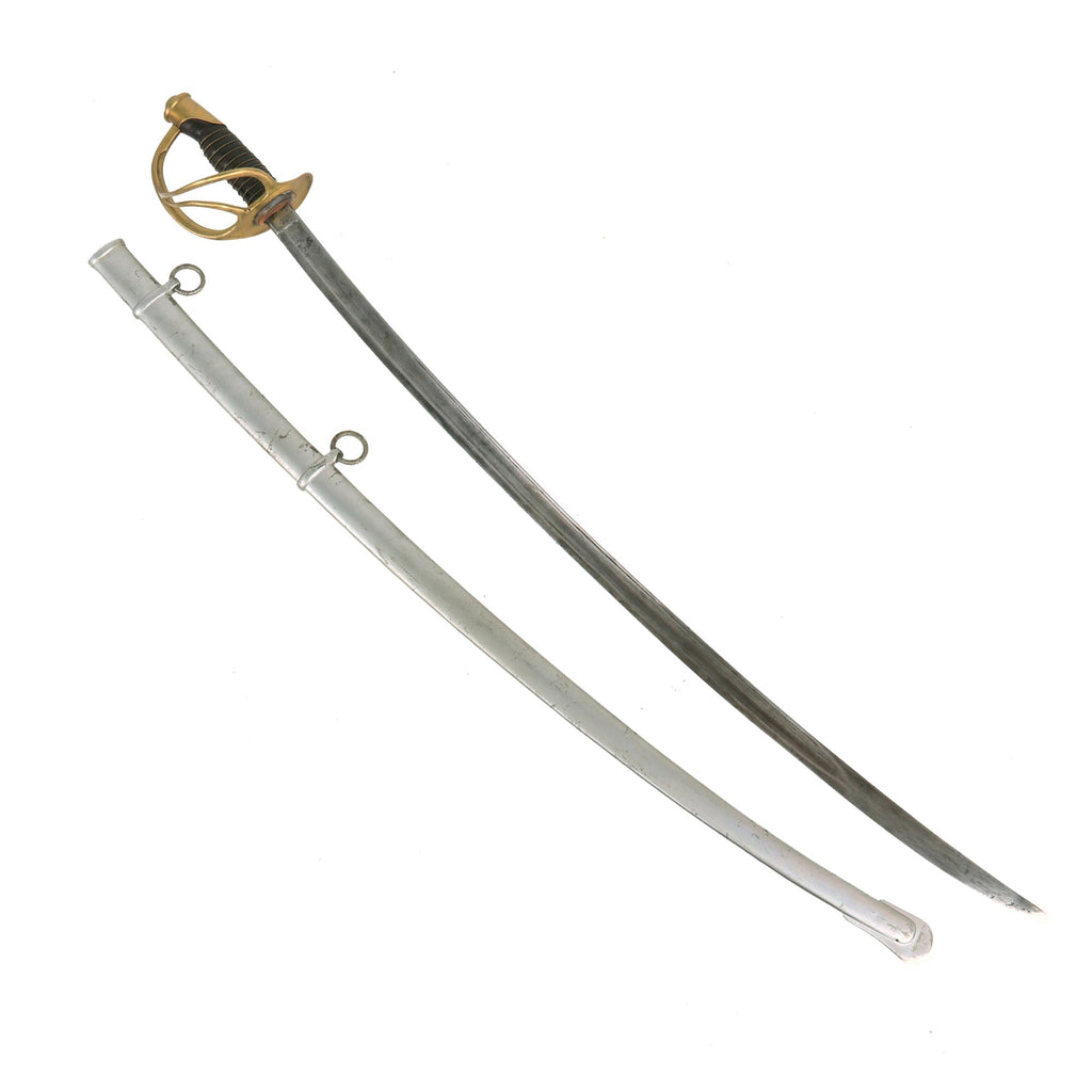 Original U.S. Civil War Era M1860 Light Cavalry Saber by Mansfield and Lamb with Scabbard - Dated 1864 Original Items