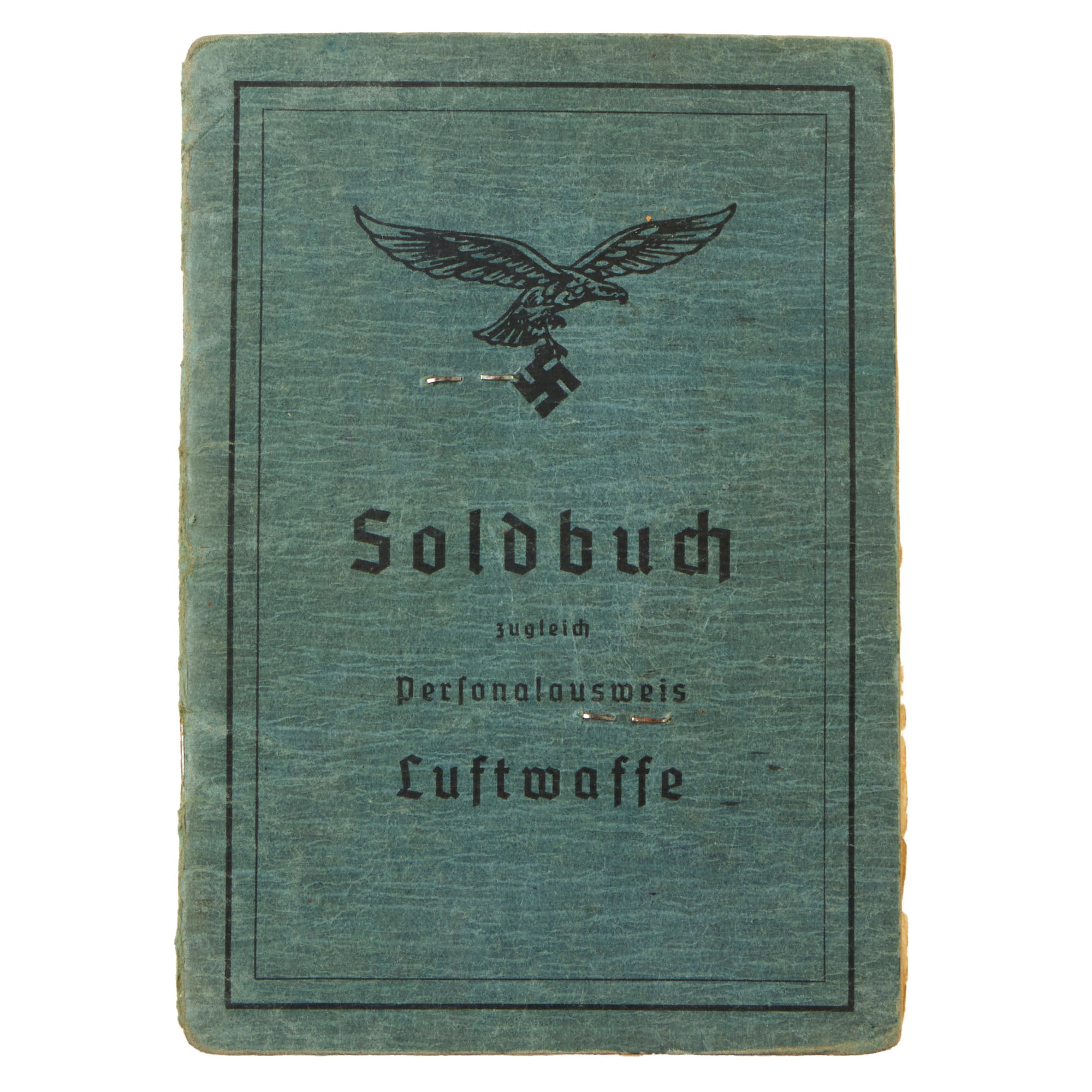 Original WWII German Luftwaffe Soldbuch Identity & Payment Book