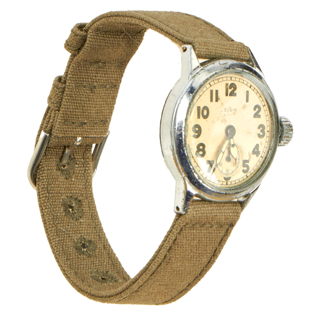 Original U.S. WWII Ordnance Department Wrist Watch by Elgin, Serviced in 2023 Original Items
