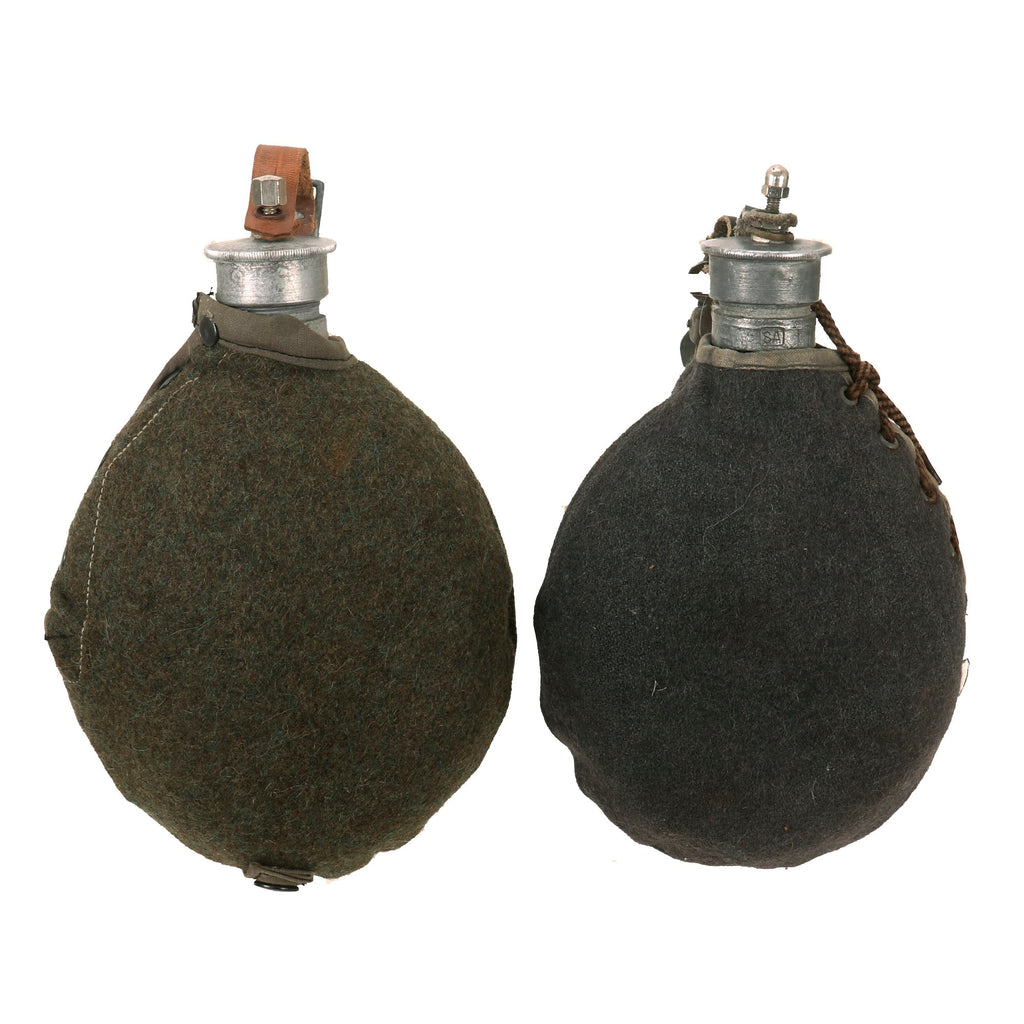 Original Finnish WWII Pair of Wartime Dated Canteens - 1942 & 1944 Original Items