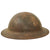 Original U.S. WWI M1917 1st Division Doughboy Helmet Shell With Painted Insignia - The Big Red One Original Items