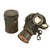 Original Imperial German WWI M1917 Ledermaske Gas Mask with Still Sealed Filter & Canister with Spare Lenses Original Items