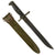 Original U.S. WWII M1905E1 M1 Garand 10 inch Cut Down Bayonet by Springfield dated 1918 with M7 Scabbard Original Items