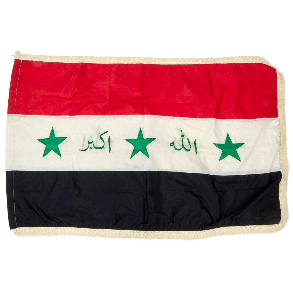 Original Operation Iraqi Freedom Flag of Iraq With White Trim Border 36 x 55” Original Items