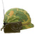 Original U.S. Vietnam War M1 Helmet with PRT-4 / PRR-9 Squad Radio Set & Camouflage Cover Original Items