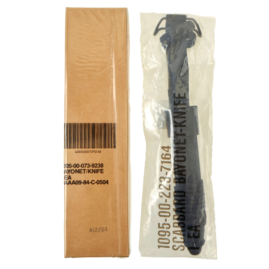 Original U.S. Post-Vietnam War M-7 Bayonet & Sheath Unissued in Separate Original Packaging Original Items