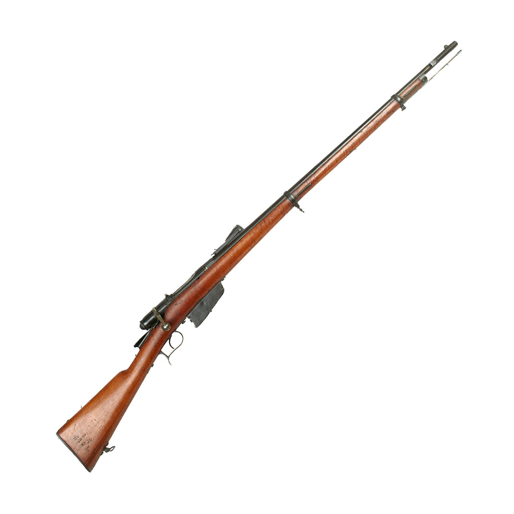 Original Italian Vetterli M1870/87/15 Rifle Serial XZ.8749 by Torre Annunziata with Flame Figured Stock Converted to 6.5mm - Dated 1880 Original Items