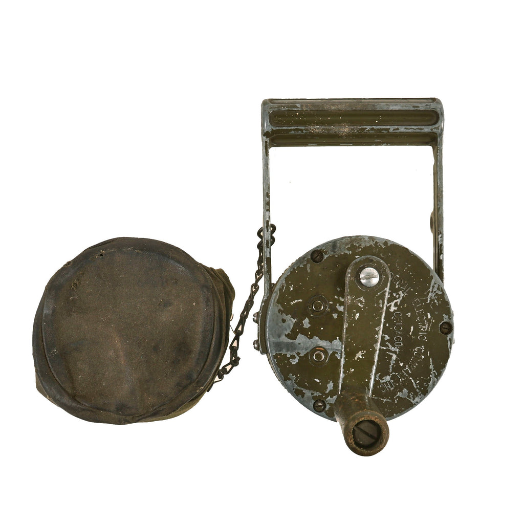 Original U.S. WWII Hand Held Air Raid Siren by Federal Electric Company with Original Cover Original Items