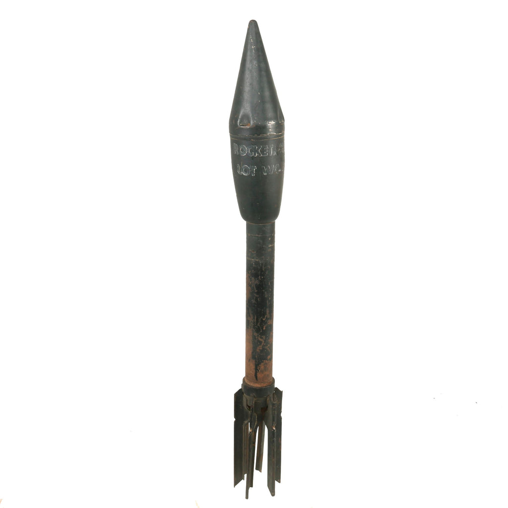 Original U.S. WWII M7A1 Anti-Tank Practice Rocket for the M1 and M1A1 2.36 Inch Bazooka Launcher - Inert Original Items