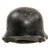 Original German WWII M34 Square Dip Double Decal Aluminum Fire Police Helmet with 56cm Liner and Chinstrap - Feuerwehr Helmet Original Items