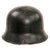 Original German WWII M34 Square Dip Double Decal Aluminum Fire Police Helmet with 56cm Liner and Chinstrap - Feuerwehr Helmet Original Items