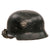 Original German WWII M34 Square Dip Double Decal Aluminum Fire Police Helmet with 56cm Liner and Chinstrap - Feuerwehr Helmet Original Items