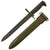 Original U.S. WWII M1 Garand 10 inch Cut Down Bayonet by Utica Cutlery with M7 Scabbard - Dated 1942 Original Items