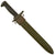 Original U.S. WWII M1 Garand 10 inch Cut Down Bayonet by Utica Cutlery with M7 Scabbard - Dated 1942 Original Items