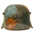 Original Imperial German WWI U.S. Souvenir Camouflage Painted M1916 Stahlhelm with Iron Cross - Marked Si66 Original Items