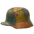 Original Imperial German WWI U.S. Souvenir Camouflage Painted M1916 Stahlhelm with Iron Cross - Marked Si66 Original Items
