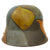 Original Imperial German WWI U.S. Souvenir Camouflage Painted M1916 Stahlhelm with Iron Cross - Marked Si66 Original Items