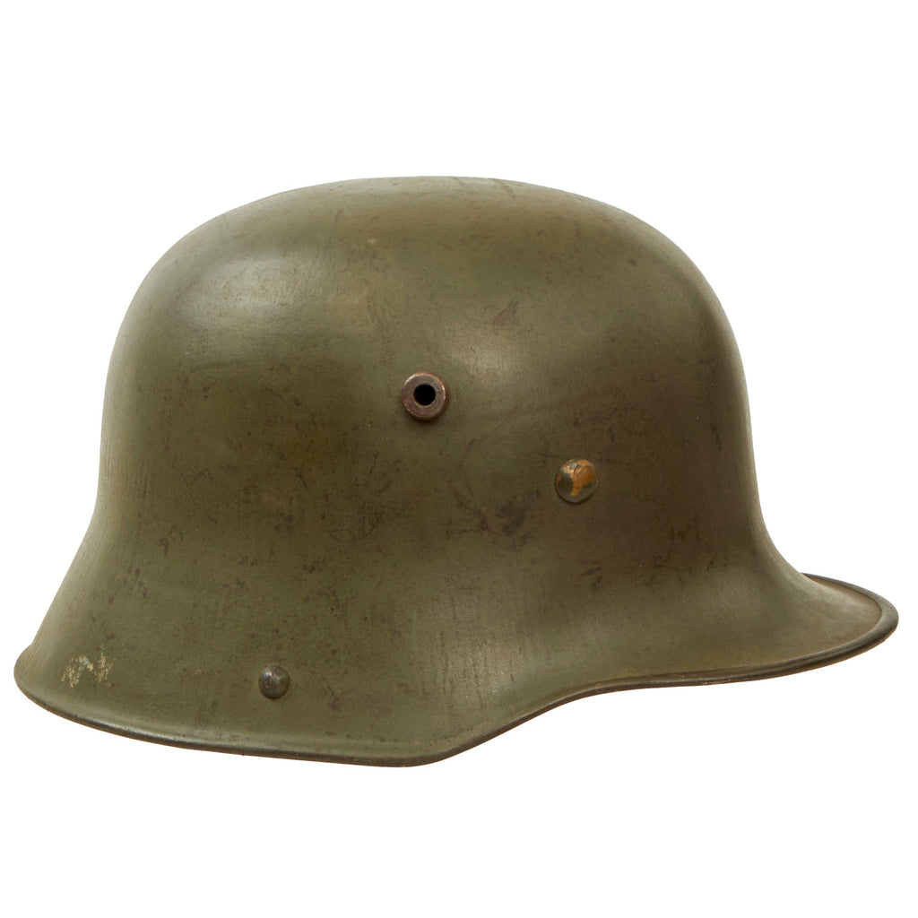 Original Imperial German WWI M16 Stahlhelm Helmet with Full M17 Liner - Marked Si. 66 Original Items