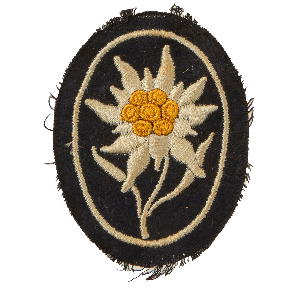 Original German WWII Waffen SS Gebirgsjäger Mountain Trooper Sleeve Edelweiß Badge Original Items