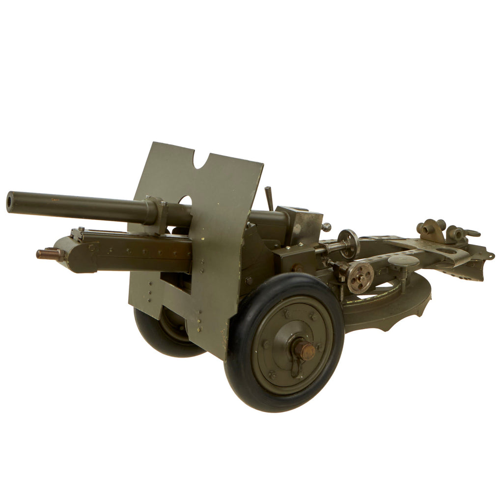 Original British WWII Era QF 25 Pounder Artillery Piece Functioning Model - Likely Made as Gift to Dignitaries Original Items