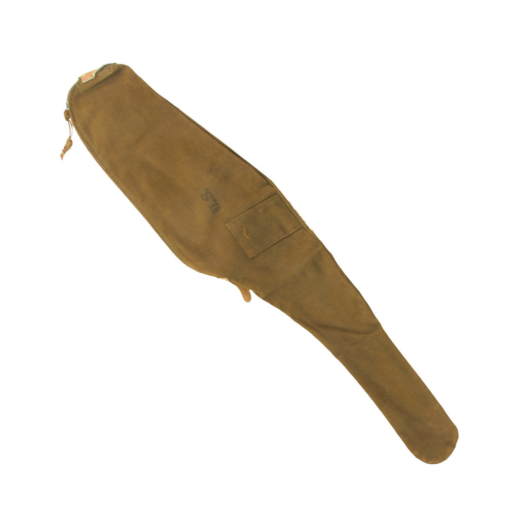 Original U.S. WWII M1 Carbine Rifle Canvas Carry Case by Atlas Awning - Dated 1944 Original Items
