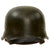 Original German Pre-WWII M34 Square Dip Early Style Police Helmet with Double Decals - Size 56 Original Items