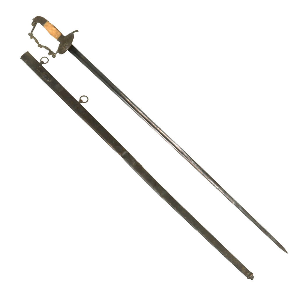 Original U.S. M1821 Regulation Infantry Officer's Eagle Head Pommel Sword with Scabbard Original Items
