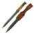 Original German WWII 98k Bayonet by F. W. Höller with Matching Scabbard & Leather Frog - Dated 1943 Original Items