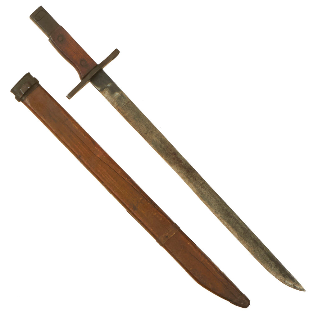 Original Japanese Late WWII Arisaka Type 30 Last Ditch Bayonet & Scabbard by Toyoda Automatic Loom Original Items