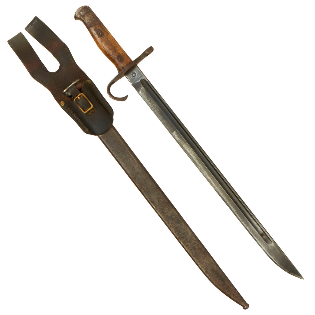 Original Japanese Pre-WWII Arisaka Type 30 Bayonet by Nagoya Arsenal with Scabbard & Frog Original Items