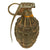 Original U.S. WWII Inert MkII Pineapple Grenade with Yellow Ring and M10A2 Fuze by The American Fireworks Company Original Items