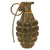 Original U.S. WWII Inert MkII Pineapple Grenade with Yellow Ring and M10A2 Fuze by The American Fireworks Company Original Items