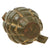 Original U.S. WWII Inert MkII Pineapple Grenade with Yellow Ring and M10A2 Fuze by The American Fireworks Company Original Items