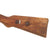 Original German WWII Waffenamt Marked Karabiner 98k Lower Stock with Flat Butt Plate & 30mm Bolt Hole - K98k Original Items