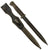 Original German WWII 98k 1942 dated Bayonet by Alcoso-Werk with Scabbard & Frog - Matching Serial 7584 j Original Items