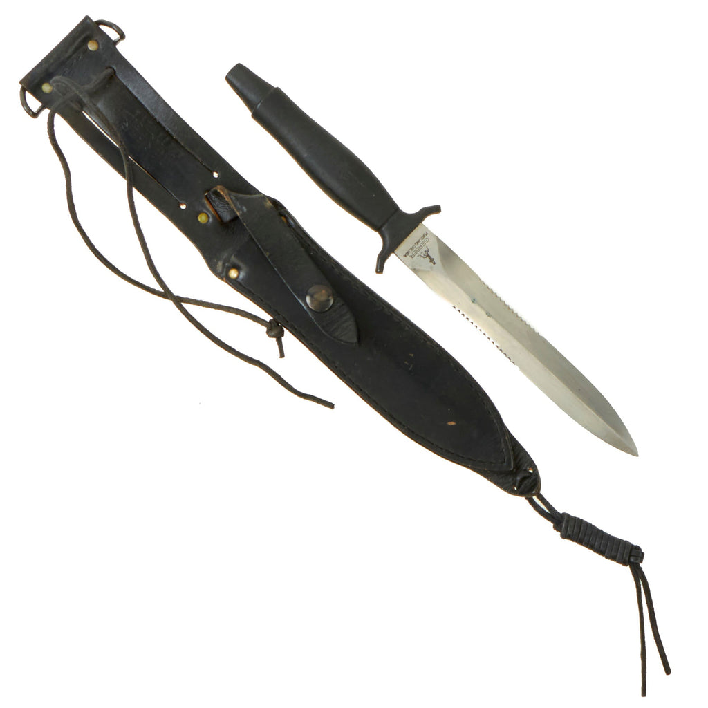 Original U.S. Cold War Era Gerber MkII Fighting Survival Knife with Scabbard - Serial 086987, Made in 1980 Original Items