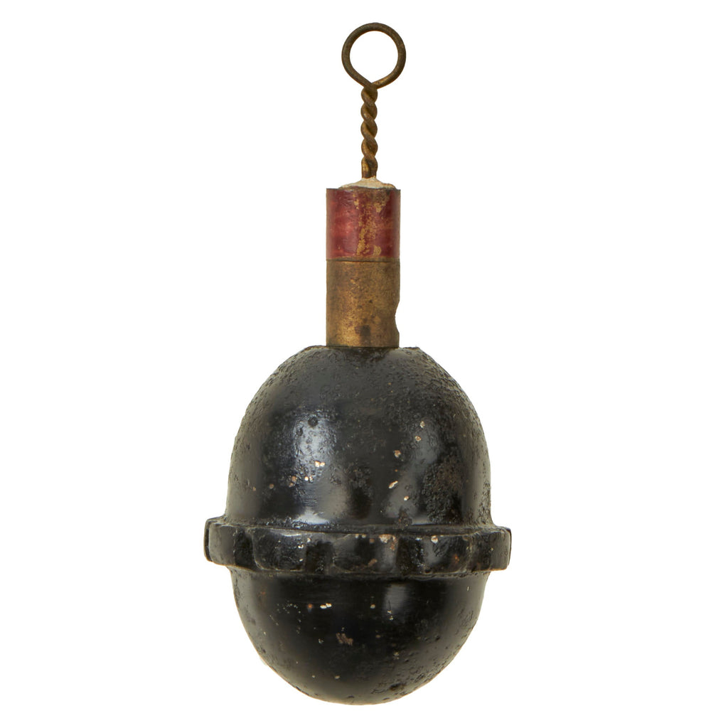 Original German WWI Model 1917 n/A Inert Egg Hand Fragmentation Grenade - Eierhandgranate Original Items