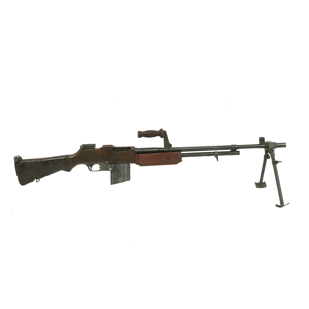 Original U.S. Korean War BAR Browning M1918A2 Display Gun Constructed using Genuine Parts with Magazine - H.S.A. Barrel Dated 5-53 Original Items