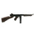 Original U.S. WWII Thompson M1A1 Display Submachine Gun with Aluminum Receiver, Live Barrel & Magazine Original Items