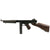 Original U.S. WWII Thompson M1A1 Display Submachine Gun with Aluminum Receiver, Live Barrel & Magazine Original Items