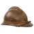 Original Belgian WWI Issue French Model 1915 Adrian Helmet with Lion Head Badge and Liner - Complete Original Items