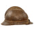 Original Belgian WWI Issue French Model 1915 Adrian Helmet with Lion Head Badge and Liner - Complete Original Items