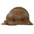 Original Belgian WWI Issue French Model 1915 Adrian Helmet with Lion Head Badge and Liner - Complete Original Items