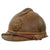 Original Belgian WWI Issue French Model 1915 Adrian Helmet with Lion Head Badge and Liner - Complete Original Items