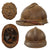 Original Belgian WWI Issue French Model 1915 Adrian Helmet with Lion Head Badge and Liner - Complete Original Items
