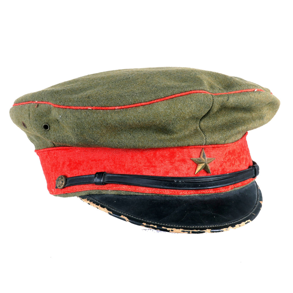 Original WWII Imperial Japanese Army Type 45 Officer Visor Cap Original Items