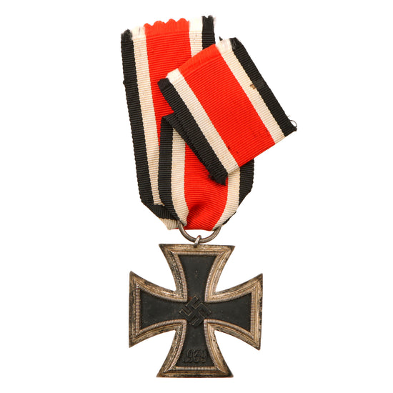 Original German WWII Wehrmacht Iron Cross 2nd Class 1939 with Ribbon - Unmarked - EKII Original Items