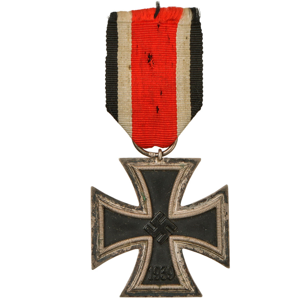Original German WWII Wehrmacht Iron Cross 2nd Class 1939 by Gustav Brehmer of Markneukirchen with Ribbon - EKII Original Items
